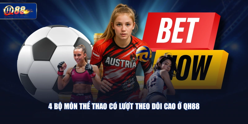4 bộ môn thể thao có lượt theo dõi cao ở QH88
